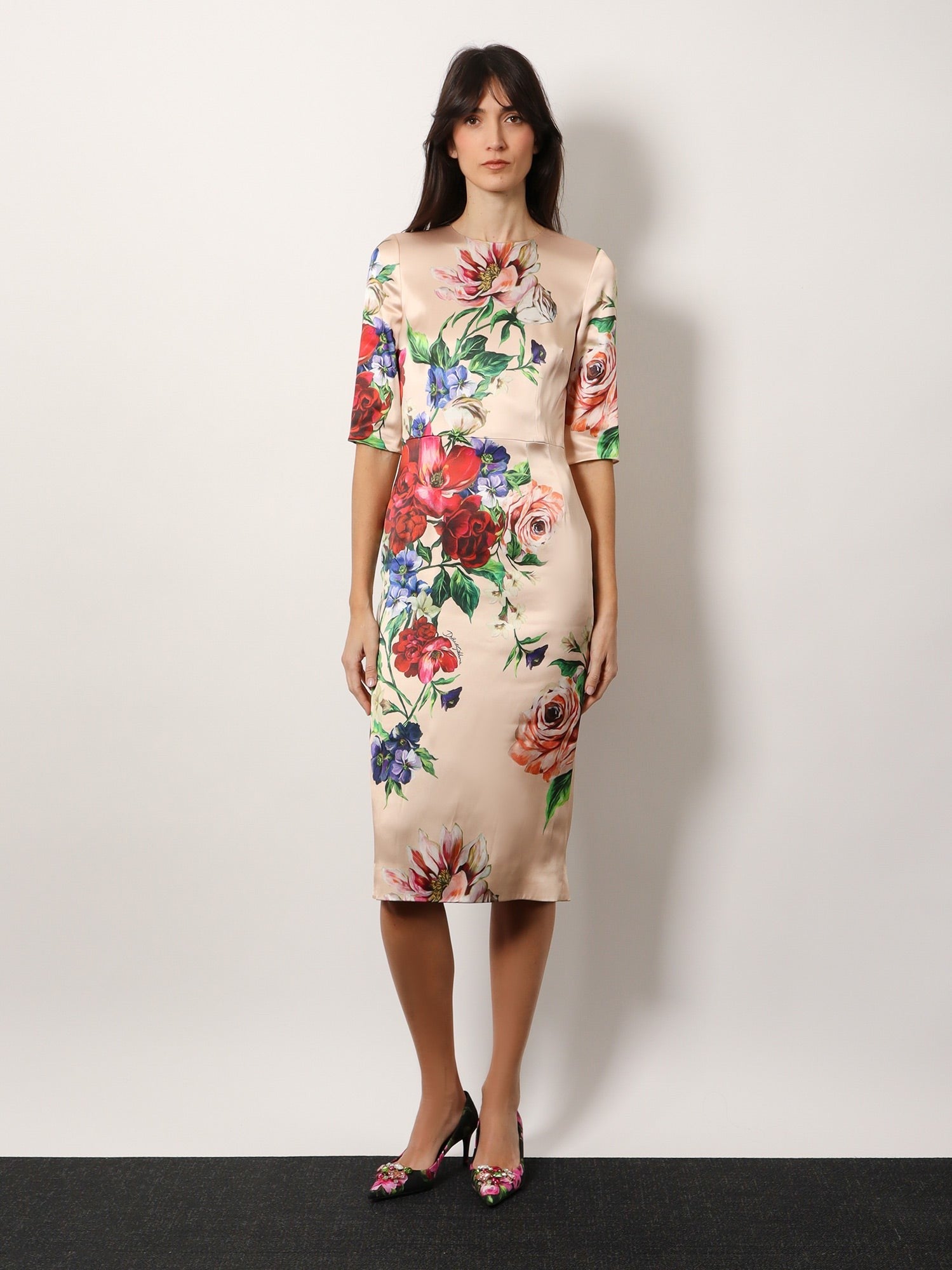 Dolce &amp; Gabbana Women's Satin Dress Pink