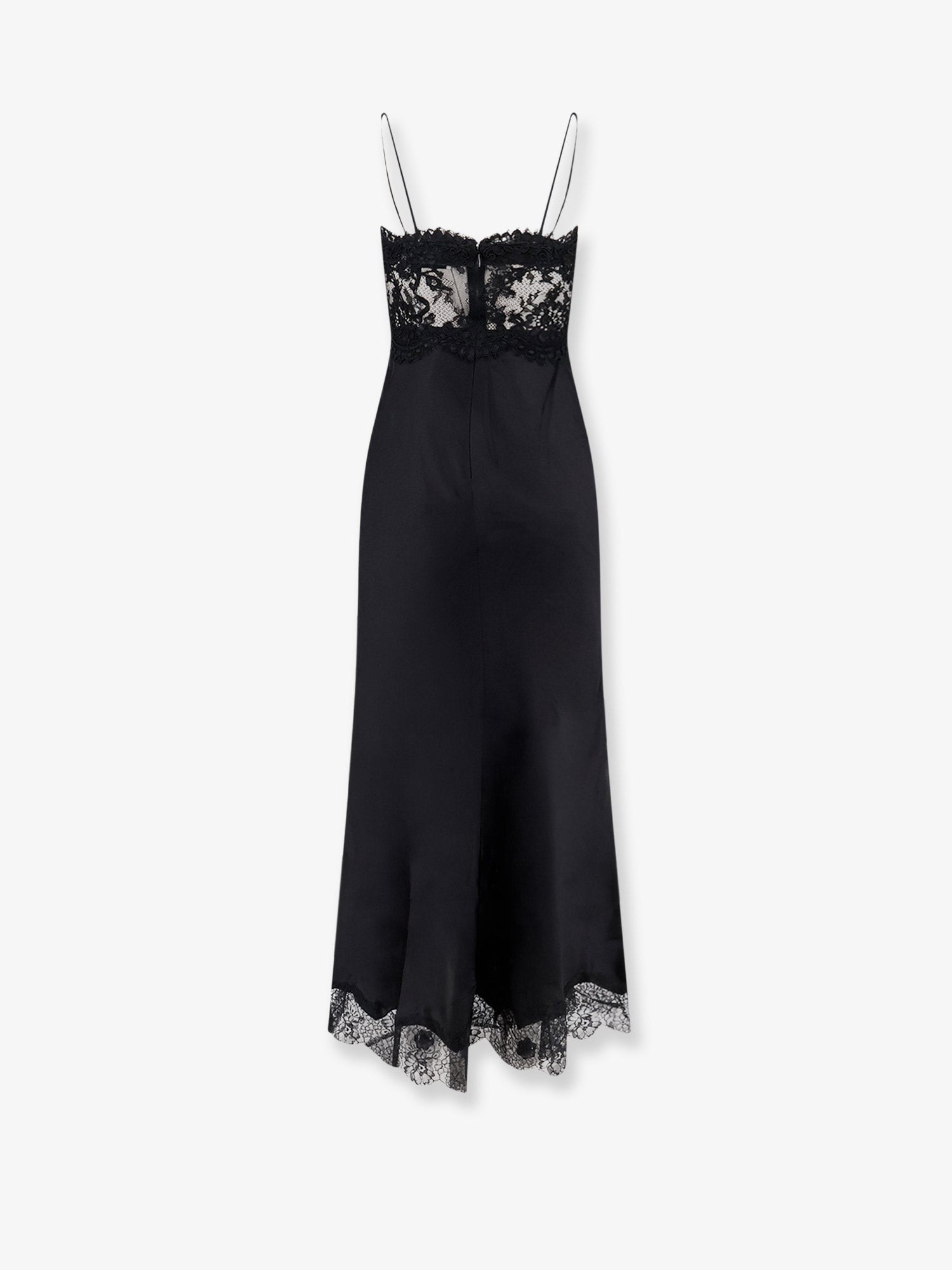 self-portrait Women's Satin Dress Black