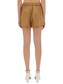 Gucci Women's Satin GG Shorts Beige