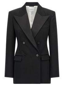 Givenchy Satin Lapel Blazer Black