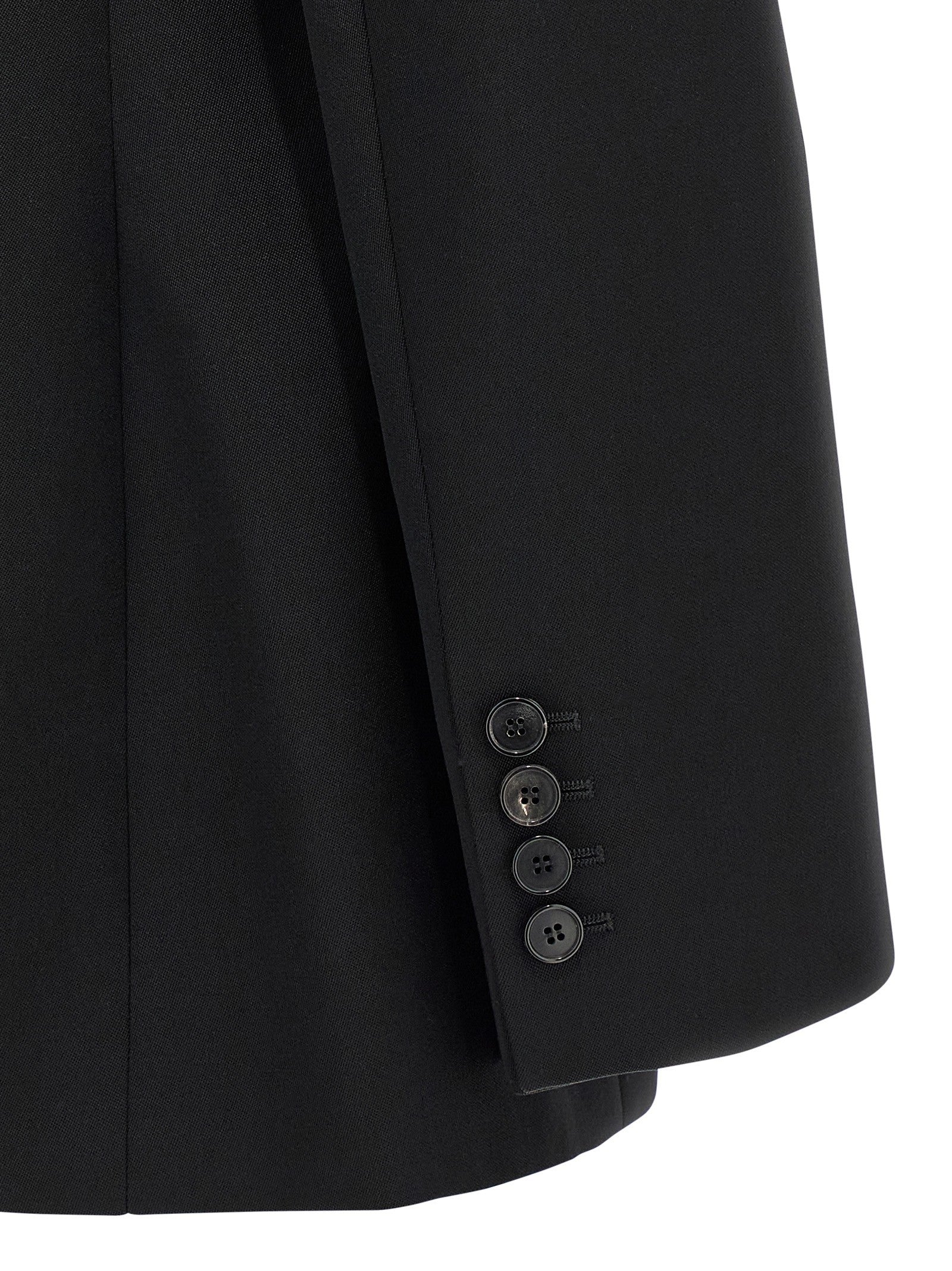 Givenchy Satin Lapel Blazer Black