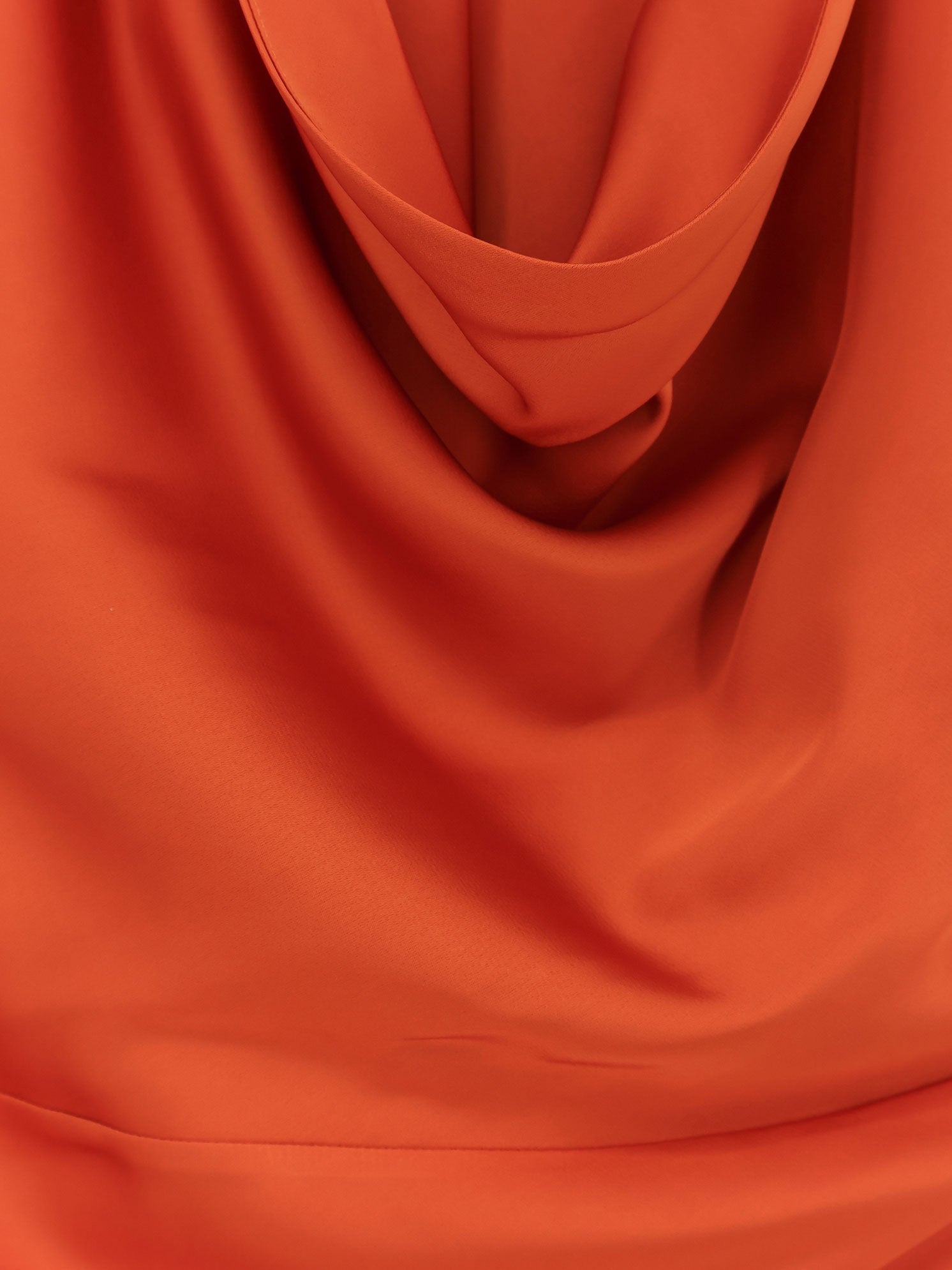 Actualee Women's Satin Long Dress Orange