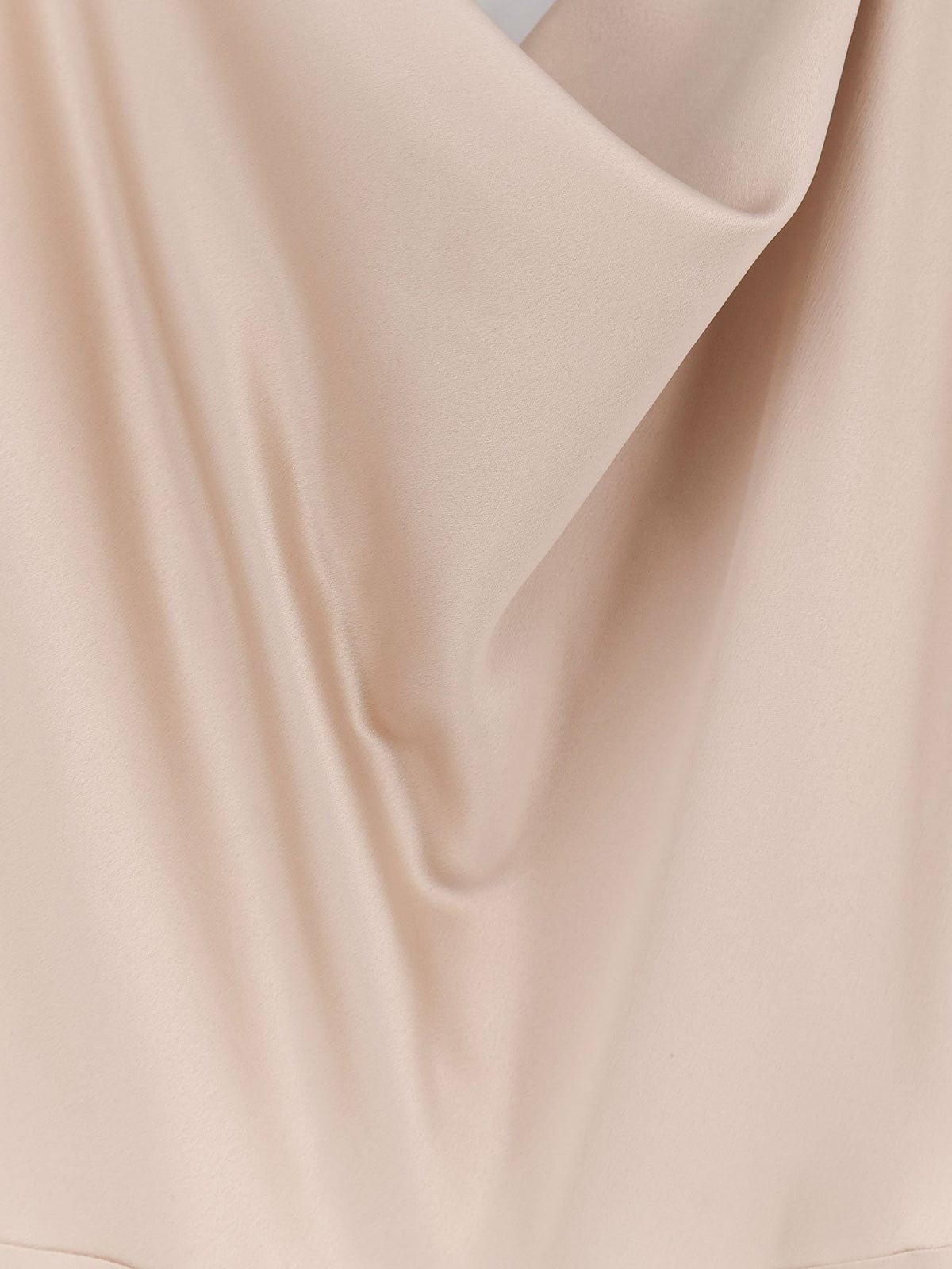 Actualee Women's Satin Long Dress Beige