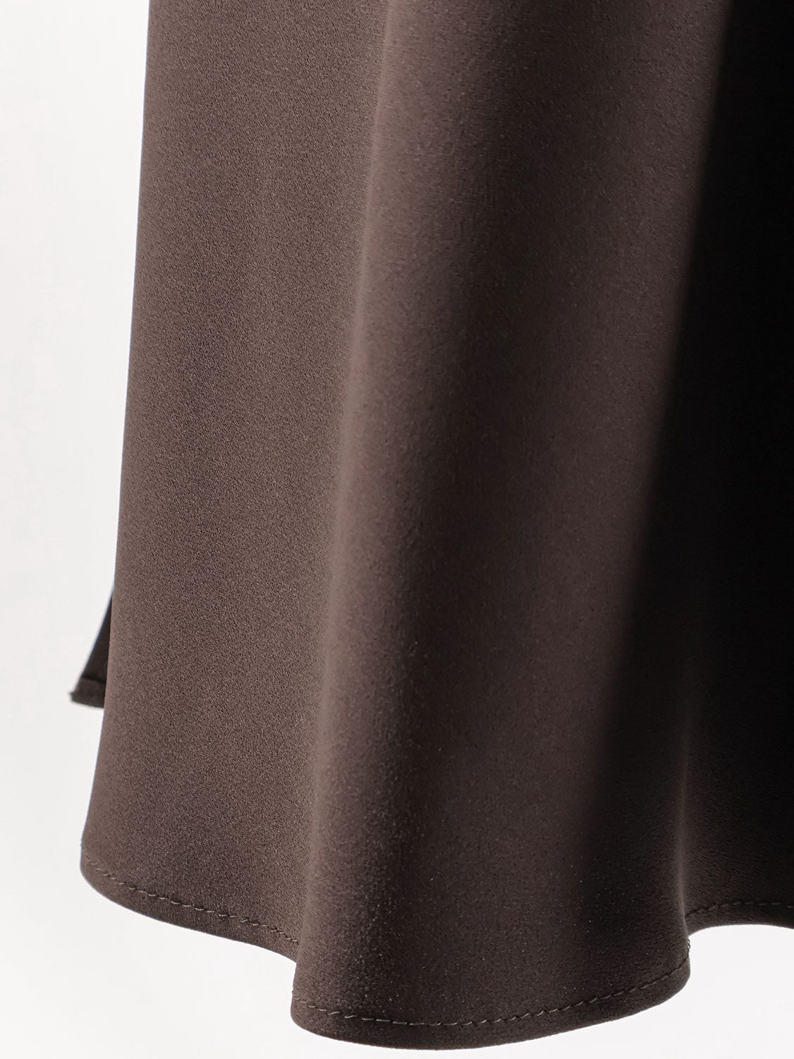 Brunello Cucinelli Women's Satin Long Skirt Brown