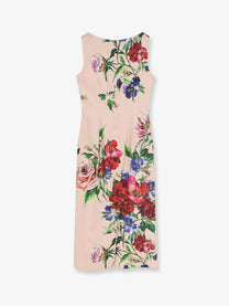 Dolce &amp; Gabbana Women's Satin Longuette Dress Pink