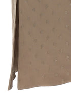 Fendi Satin Midi Dress Grey, view 4