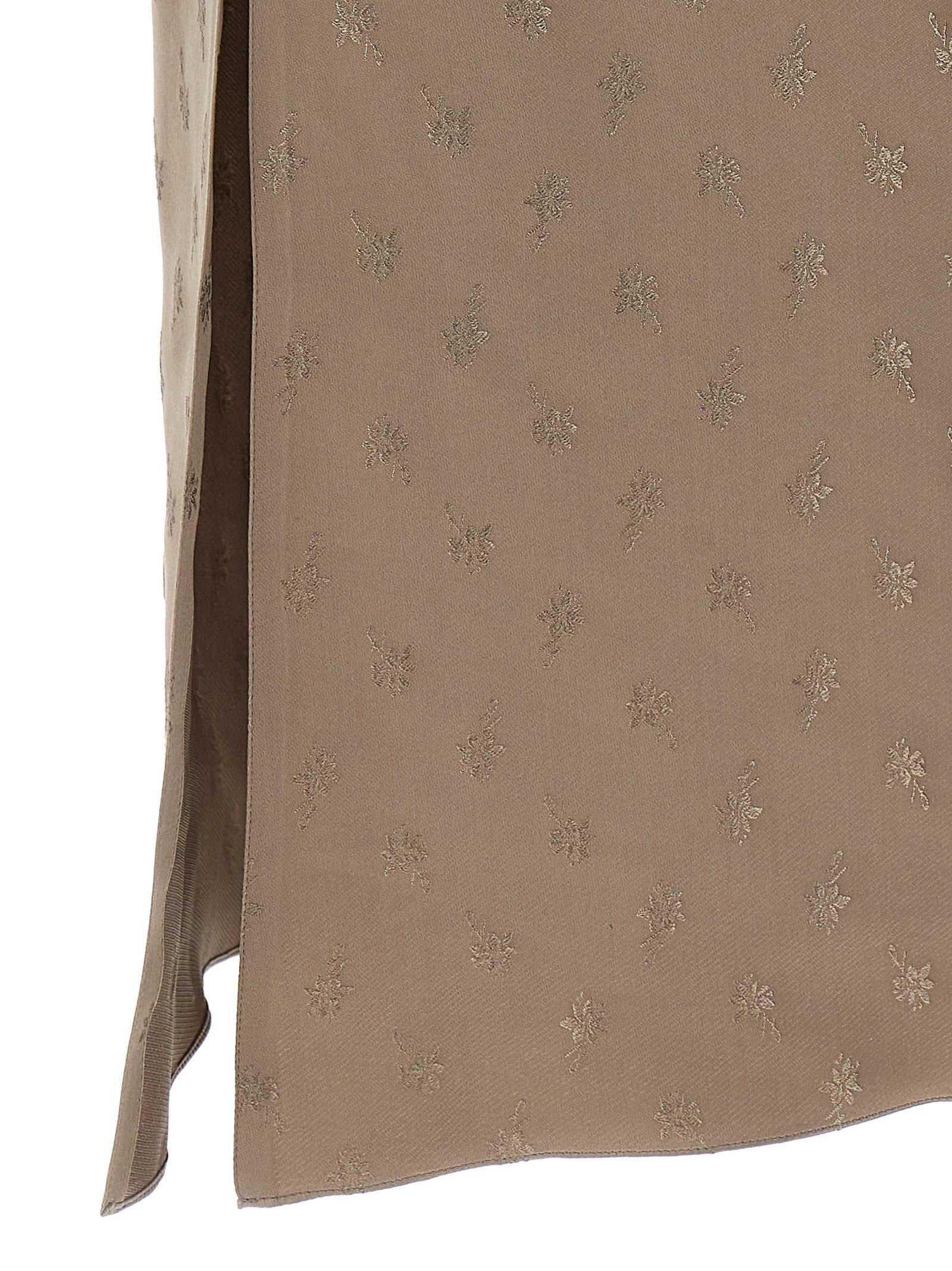Fendi Satin Midi Dress Grey