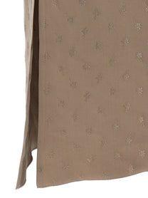Fendi Satin Midi Dress Grey