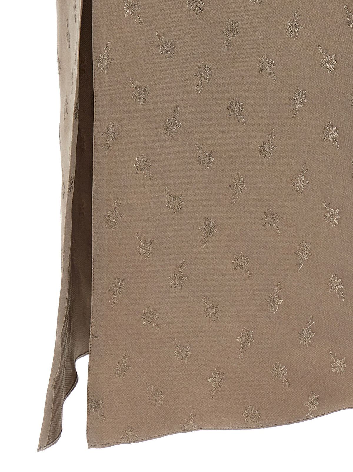 Fendi Satin Midi Dress Grey, view 4