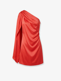 Stella McCartney Women's Satin Mini Dress TOMATO