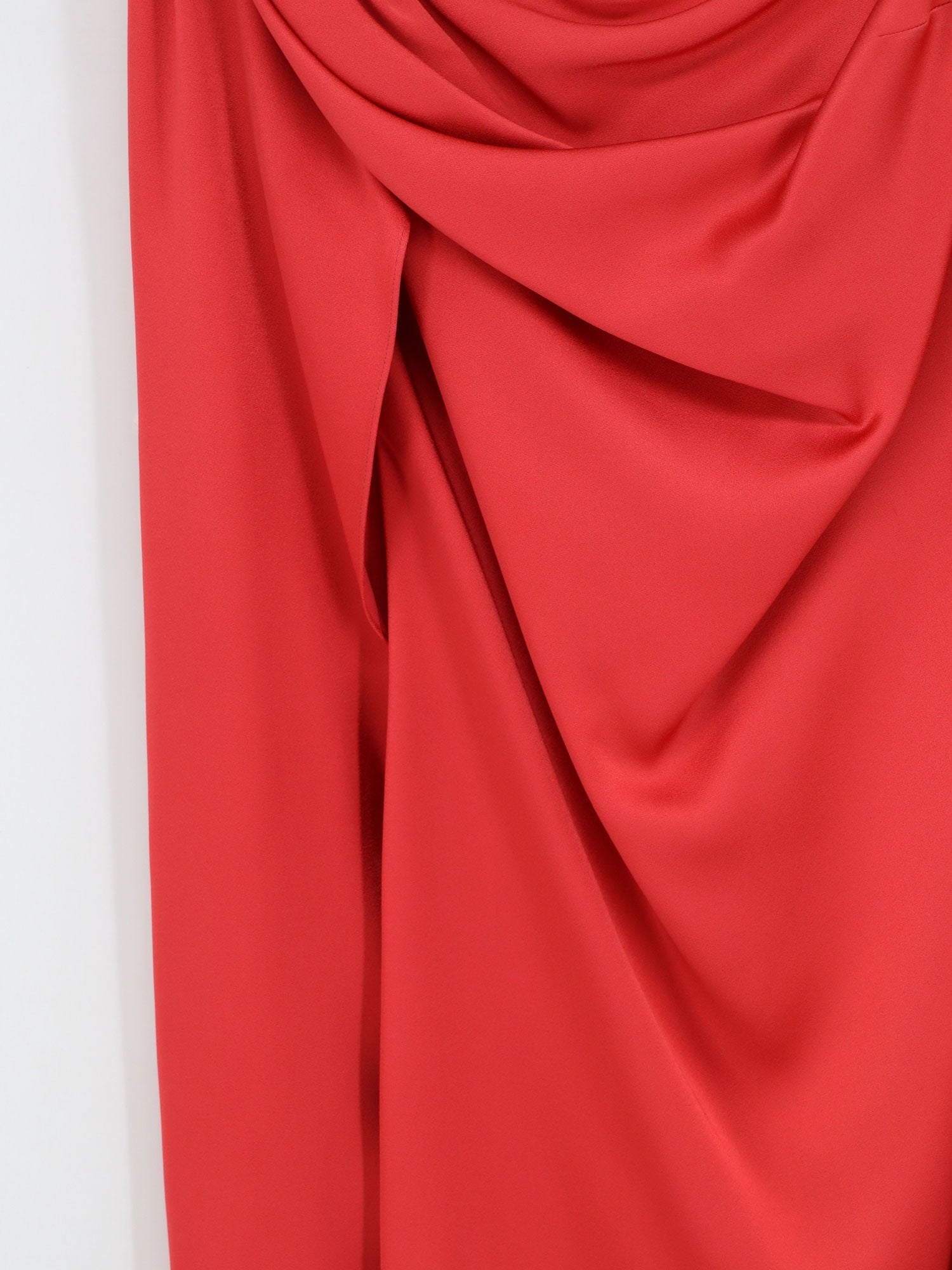 Stella McCartney Women's Satin Mini Dress TOMATO