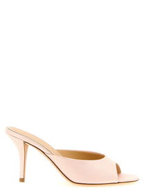 Magda Butrym Satin Mules Blue