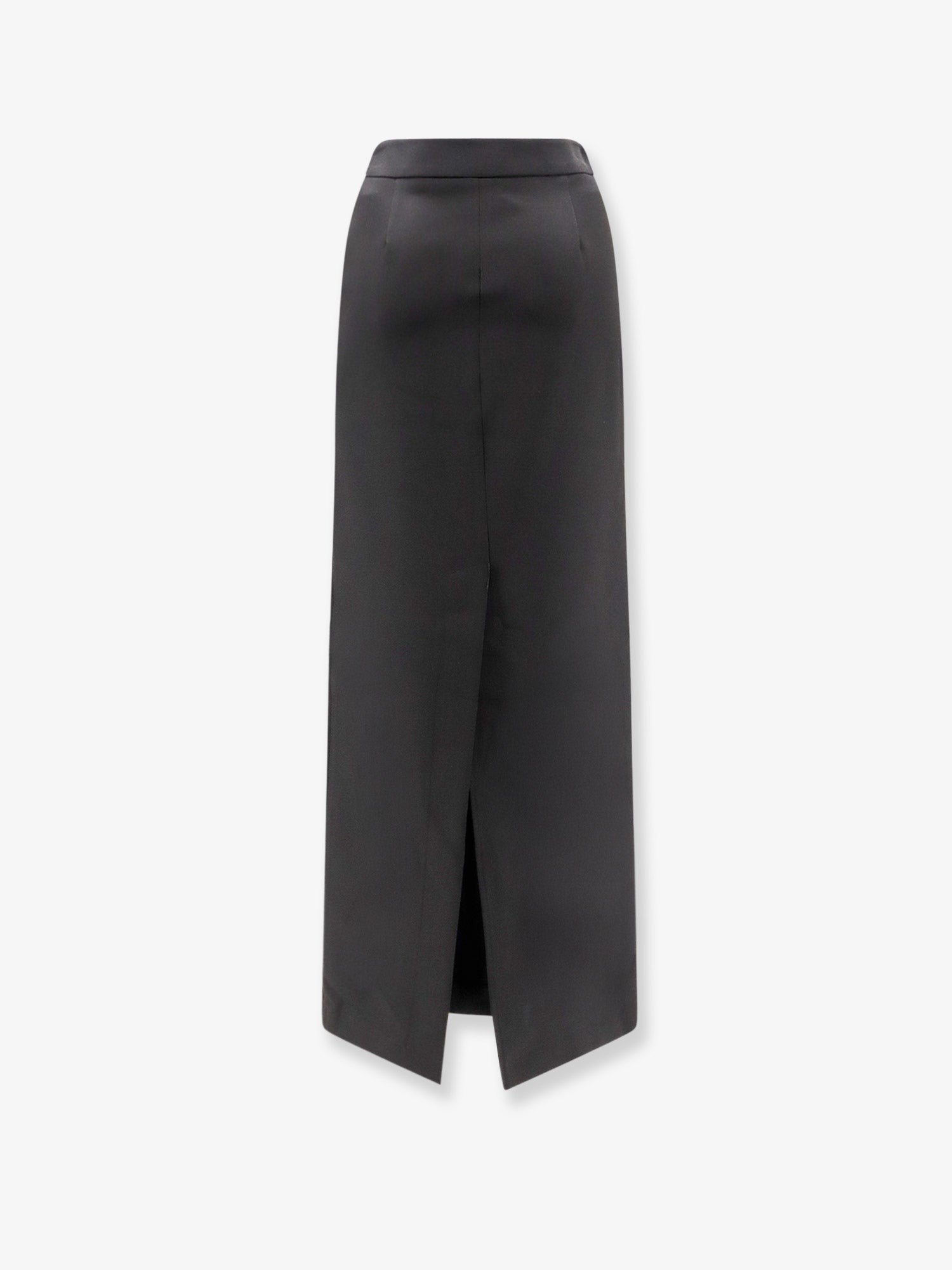 Actualee Women's Satin Pencil Skirt Black