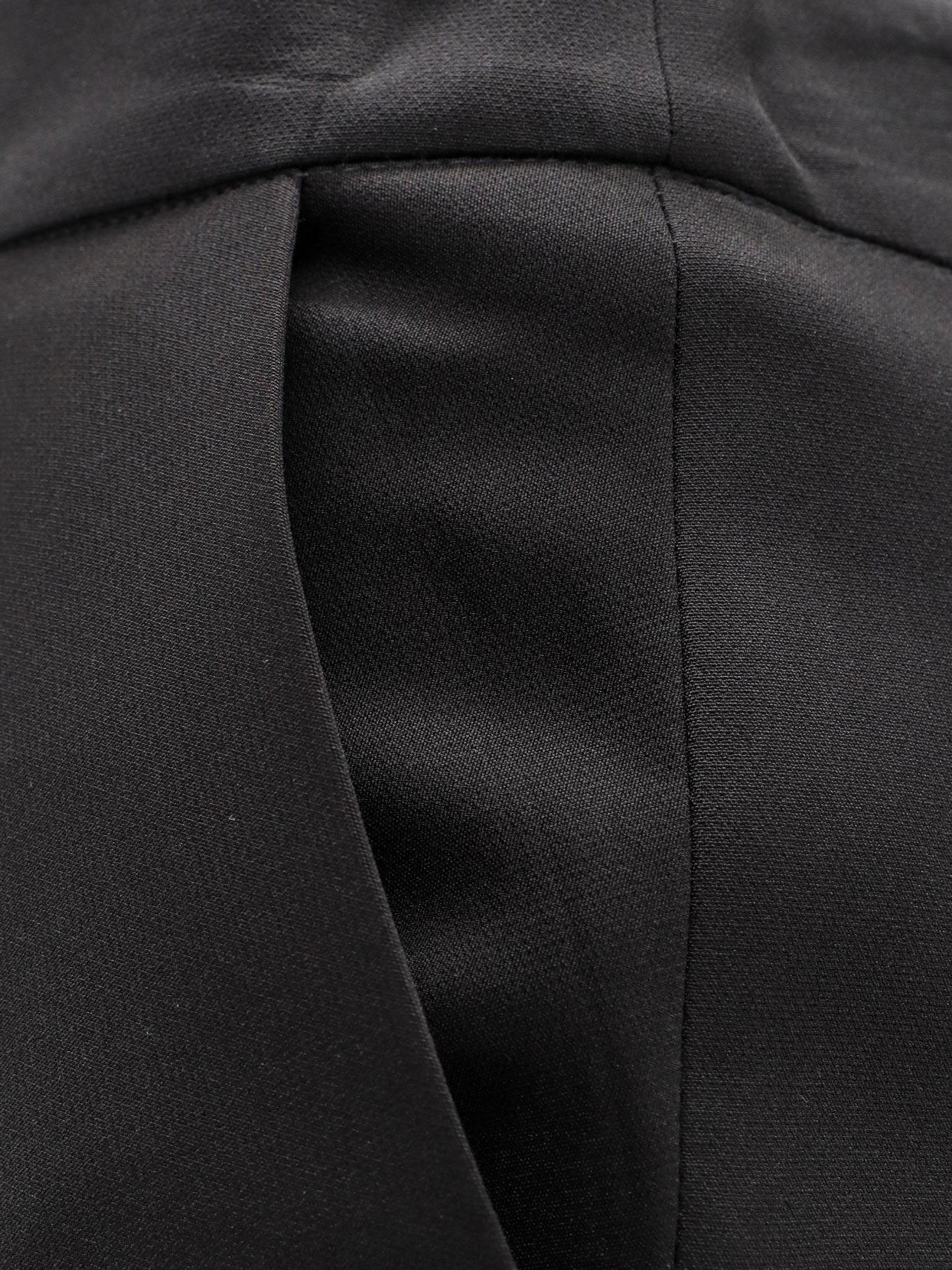 Actualee Women's Satin Pencil Skirt Black
