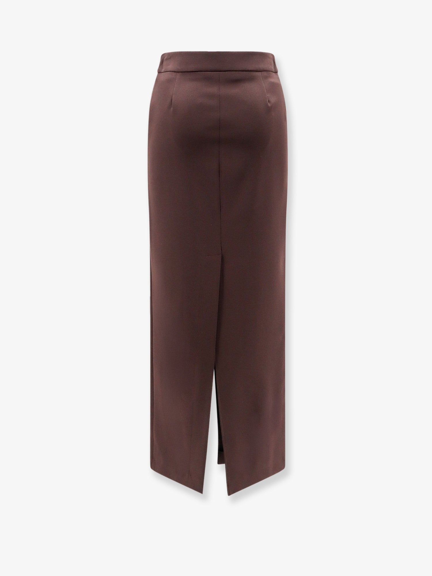 Actualee Women's Satin Pencil Skirt Gold