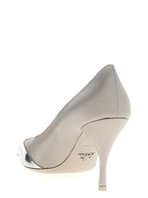 PRADA Satin Pumps Silver