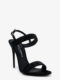 Dolce &amp; Gabbana Women's Satin Sandals Black