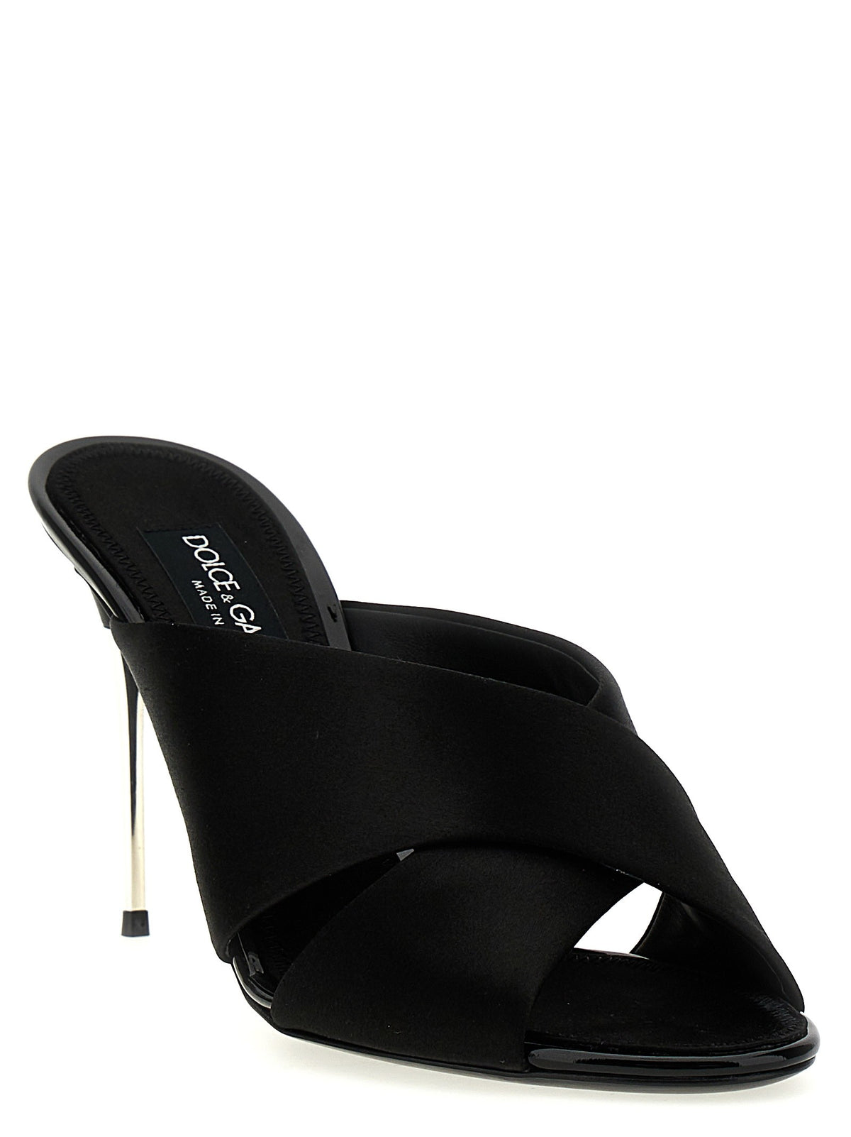 Dolce &amp; Gabbana Satin Sandals Black