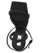 Moschino Satin Sandals Black, view 4