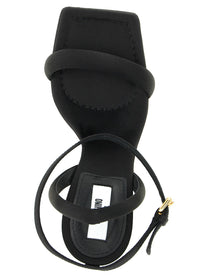 Moschino Satin Sandals Black