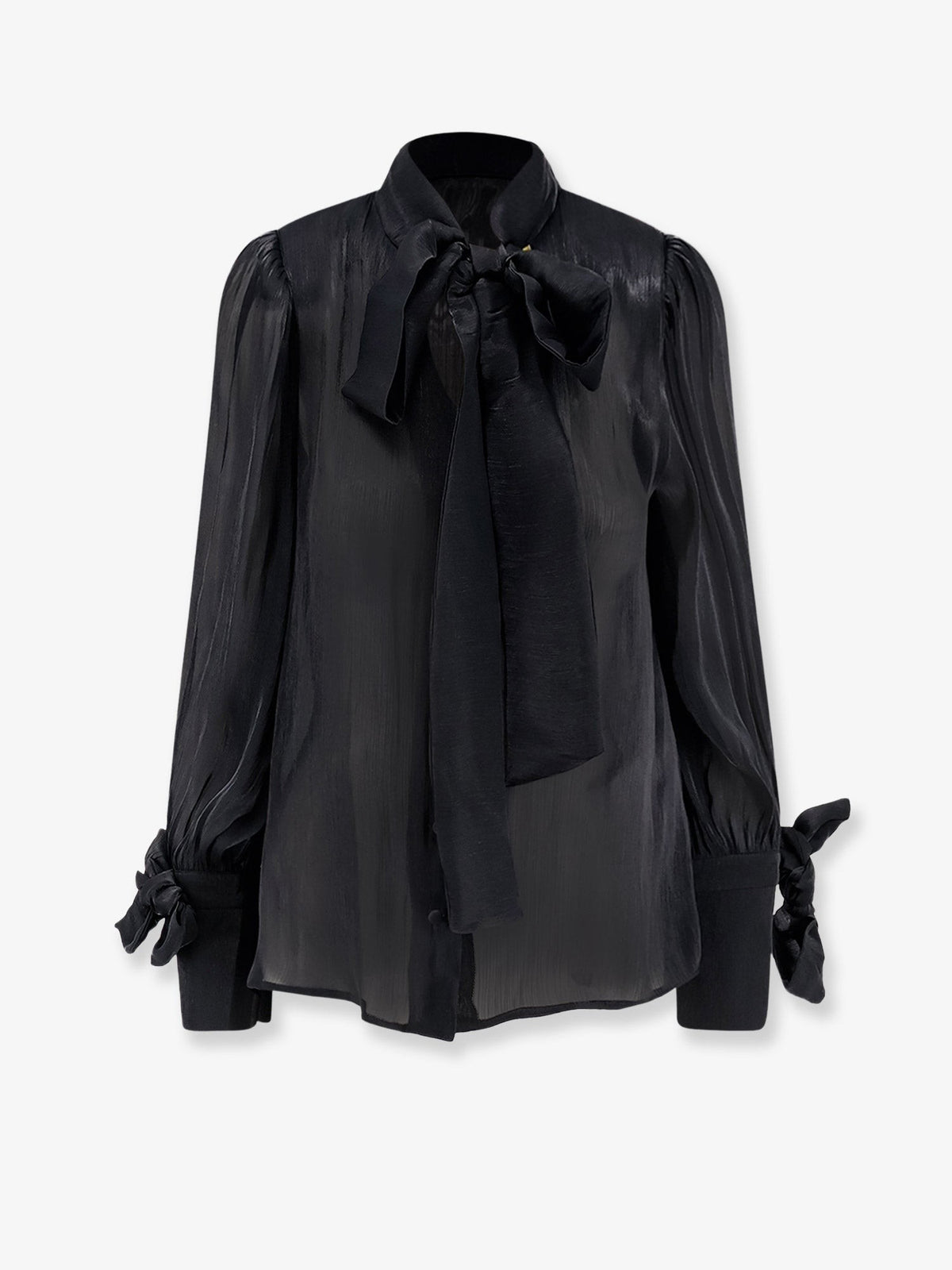 Actualee Women's Satin Shirt Black