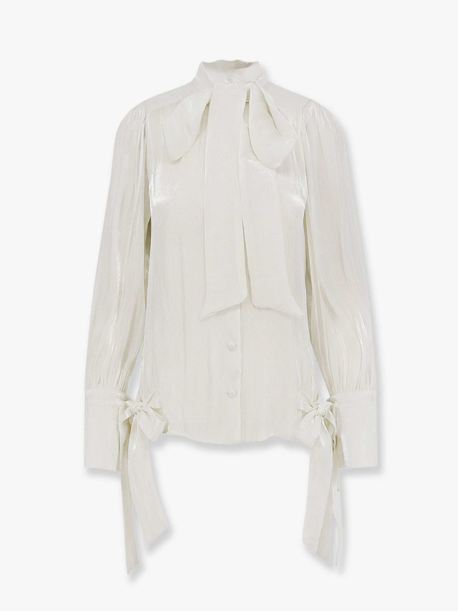 Actualee Women's Satin Shirt White