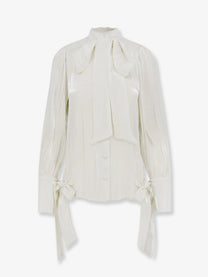 Actualee Women's Satin Shirt White