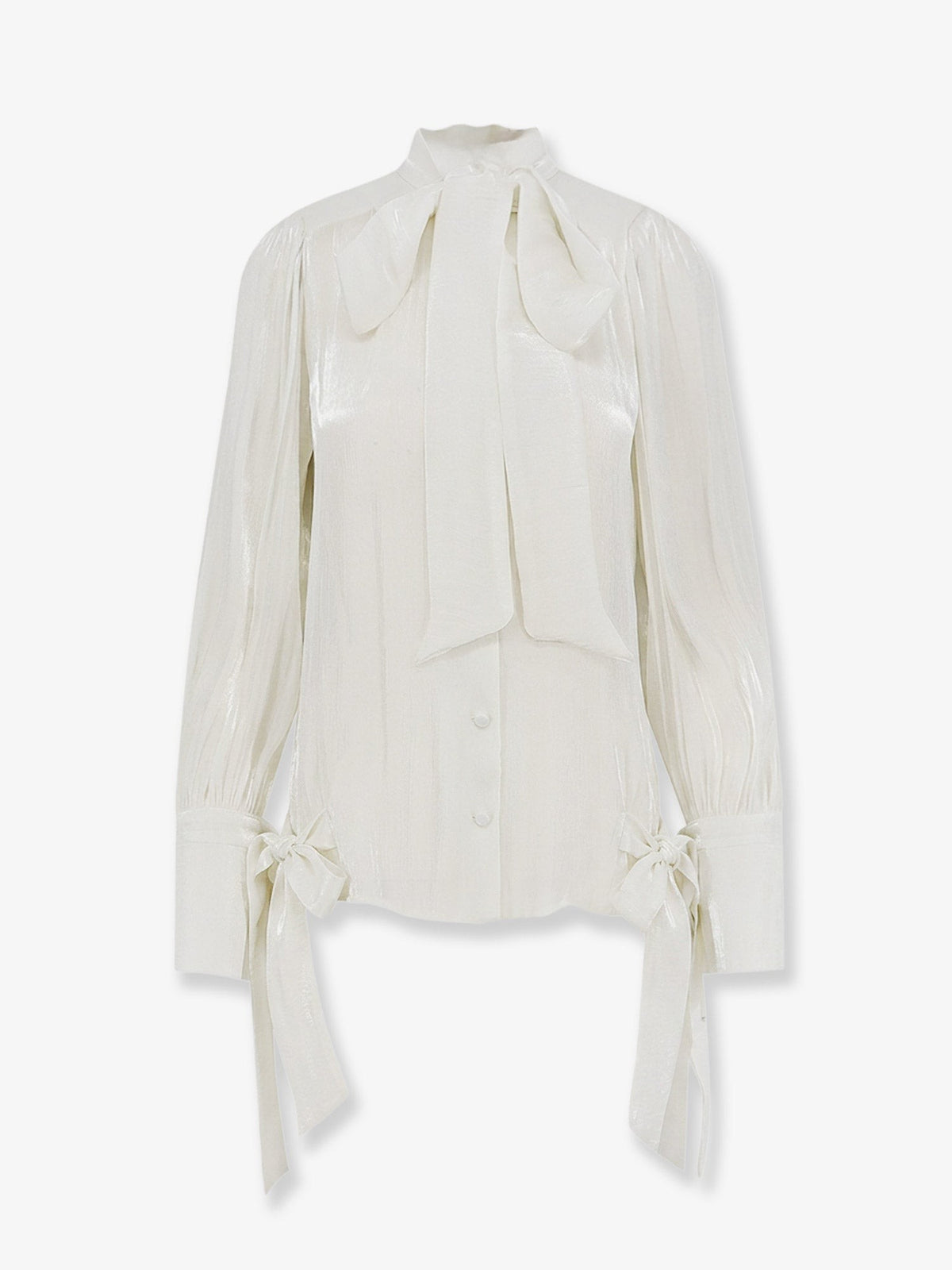 Actualee Women's Satin Shirt White