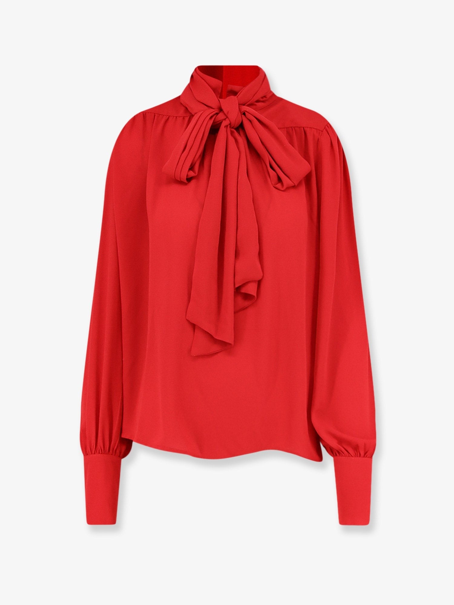 Actualee Women's Satin Shirt Red