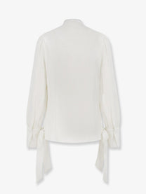 Actualee Women's Satin Shirt White