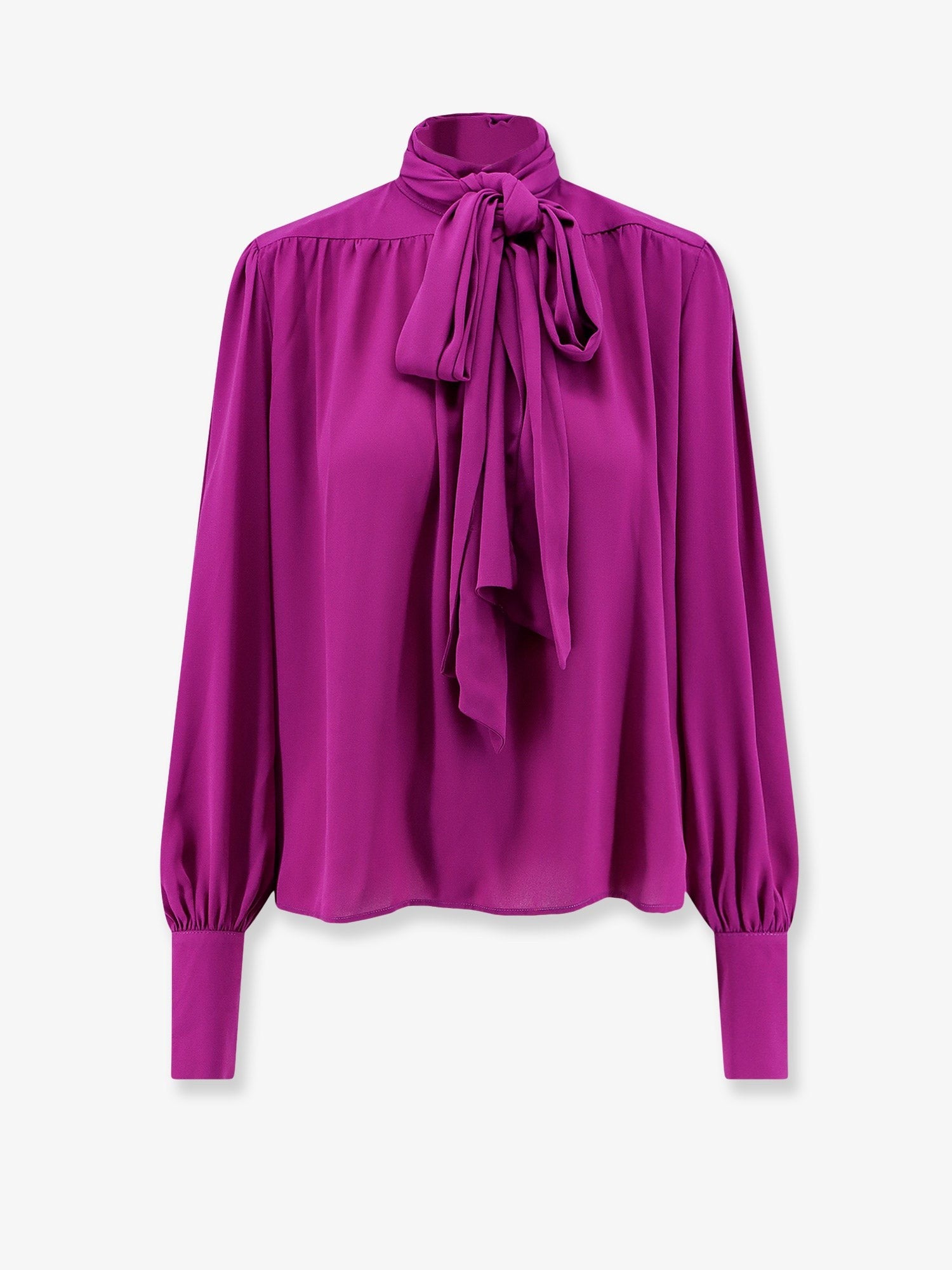 Actualee Women's Satin Shirt Purple