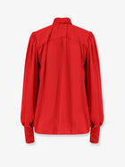 Actualee Women's Satin Shirt Red, view 2