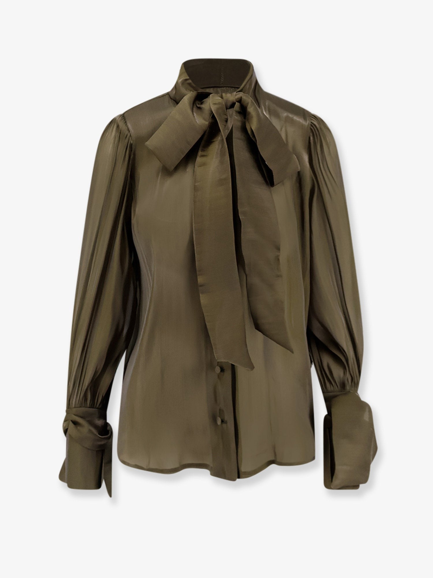 Actualee Women's Satin Shirt Chaky