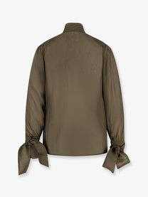 Actualee Women's Satin Shirt Chaky