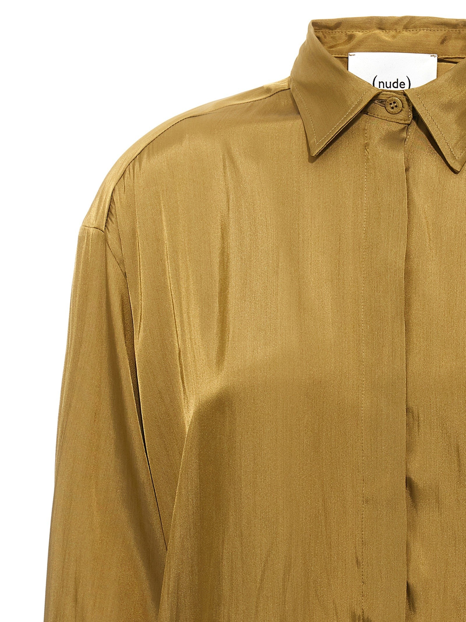 Nude Lucy Satin Shirt Gold
