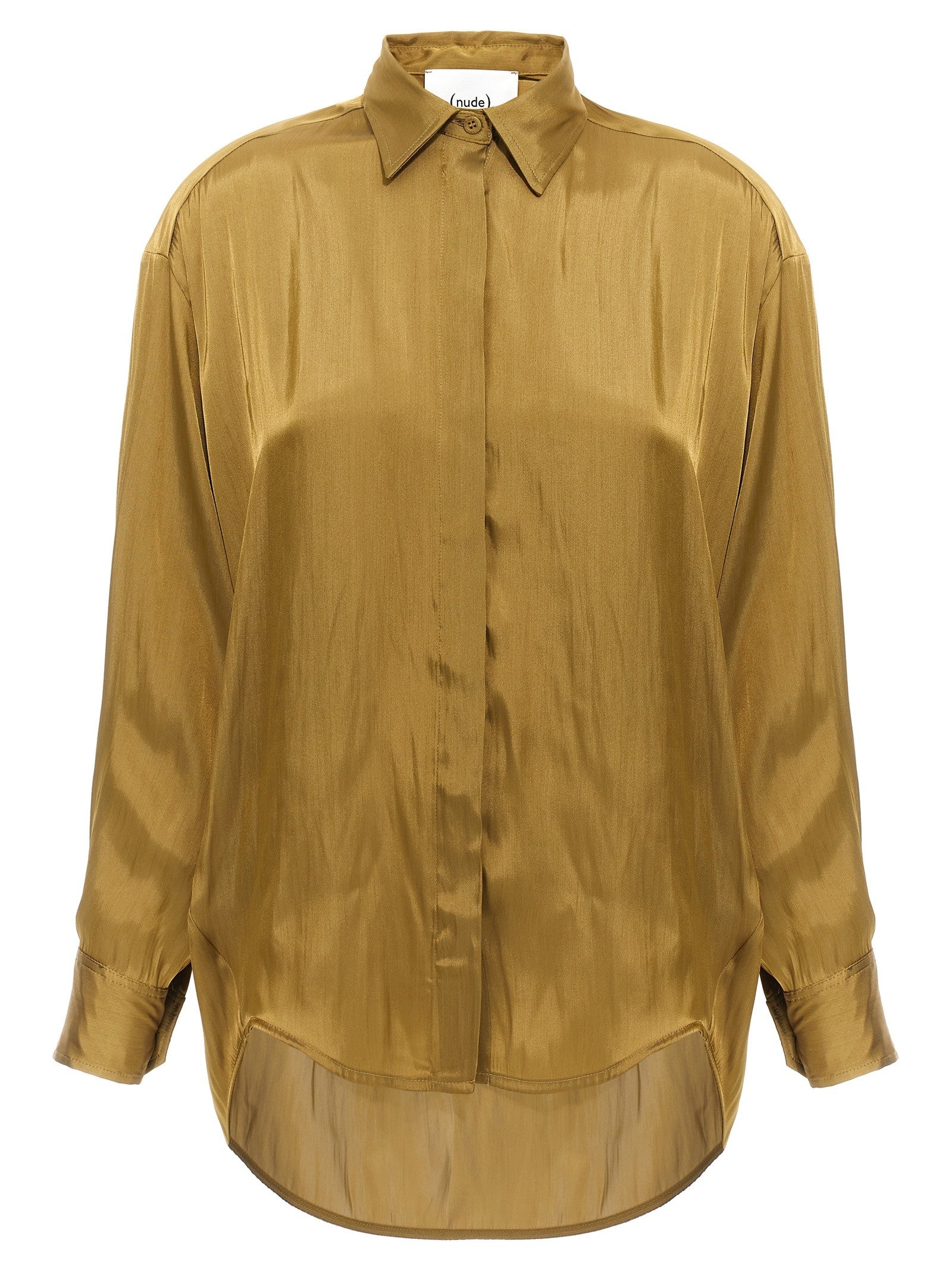 Nude Lucy Satin Shirt Gold