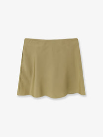 DUNST Women's Satin Skirt Green