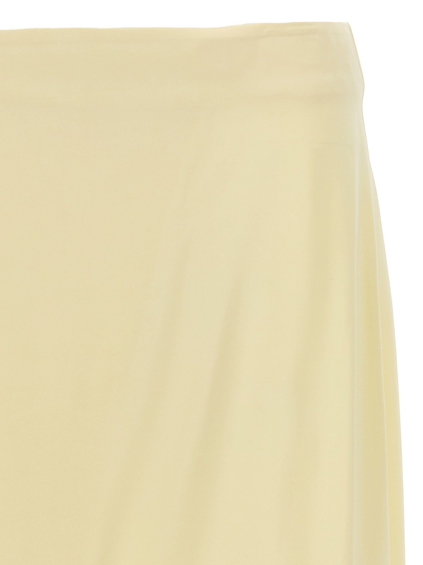 Jil Sander Satin Skirt Yellow