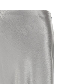 Tory Burch Satin Skirt Grey