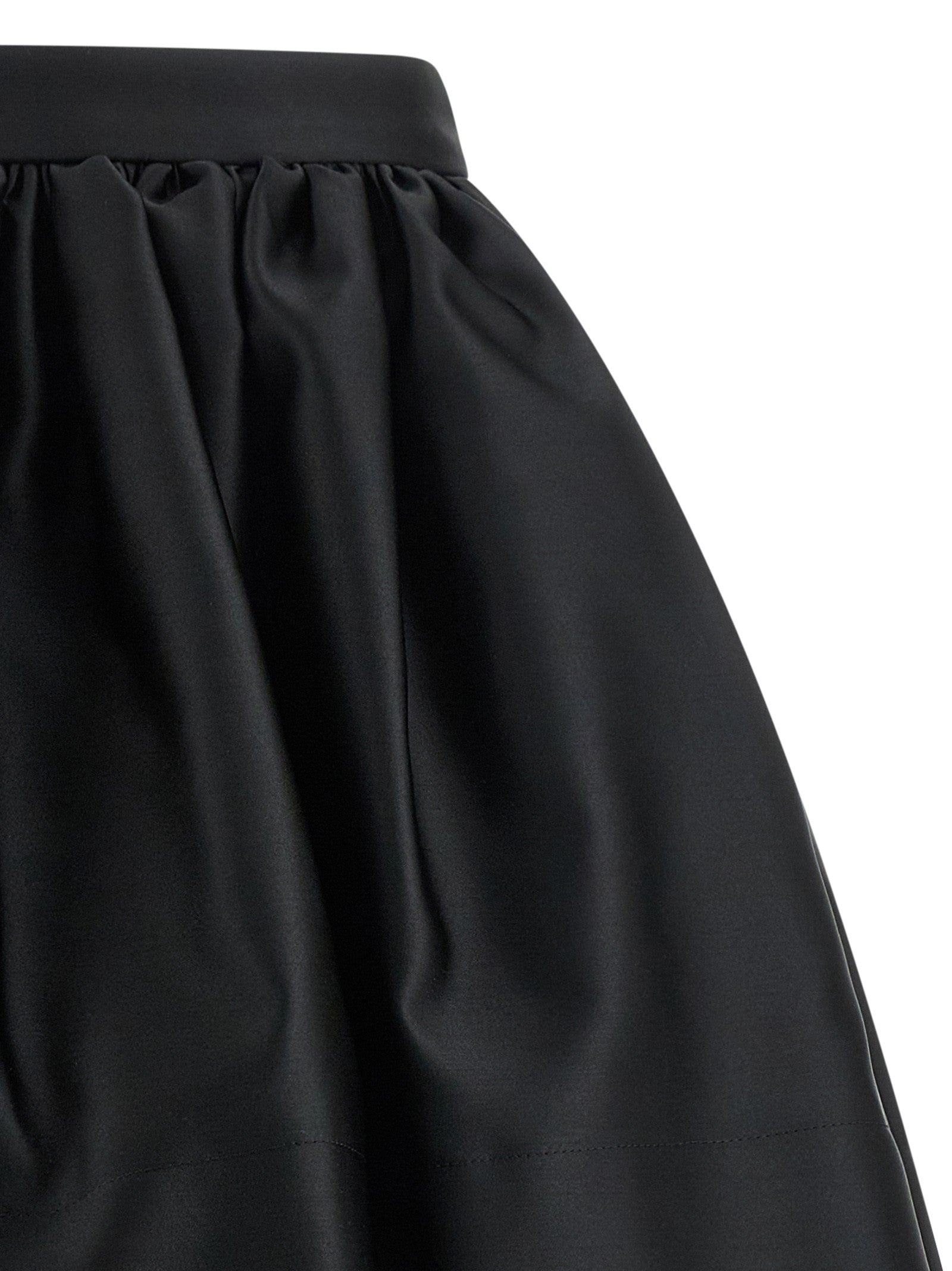 Rabanne Satin Skirt Black