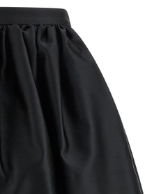 Rabanne Satin Skirt Black