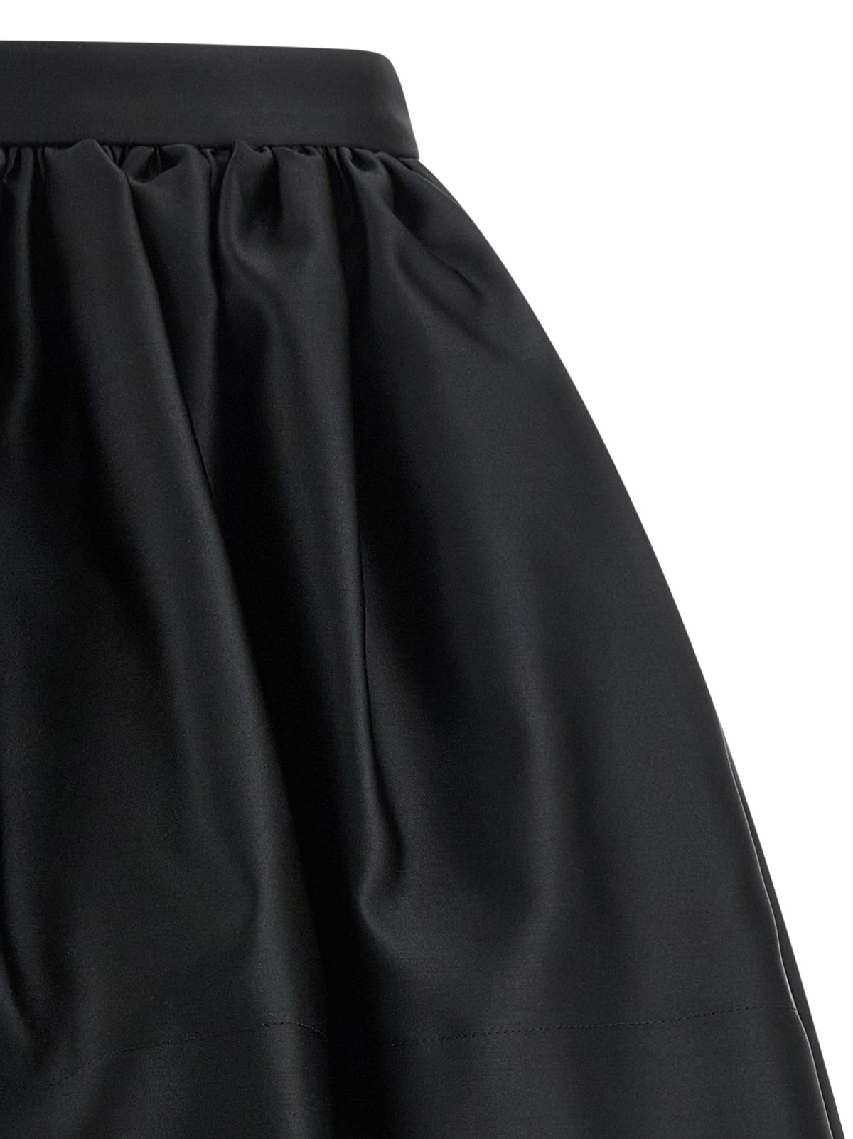 Rabanne Satin Skirt Black, view 3