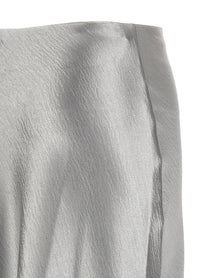 Tory Burch Satin Skirt Grey