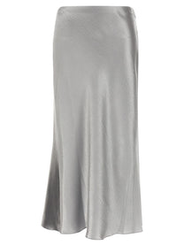 Tory Burch Satin Skirt Grey