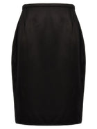 Saint Laurent Satin Skirt Black