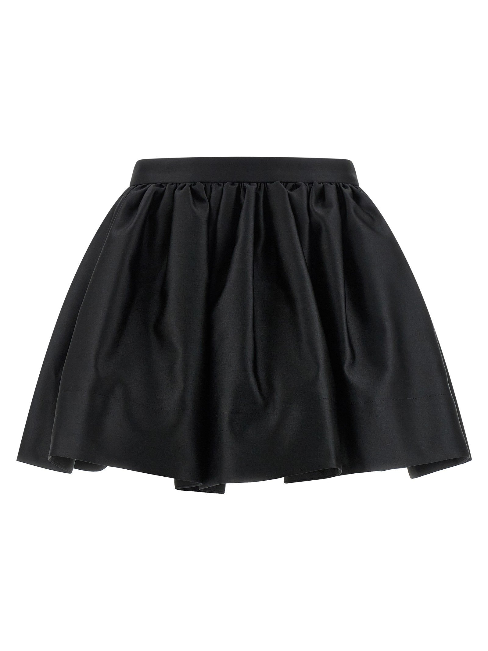 Rabanne Satin Skirt Black