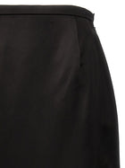 Saint Laurent Satin Skirt Black, view 3