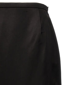 Saint Laurent Satin Skirt Black, view 3