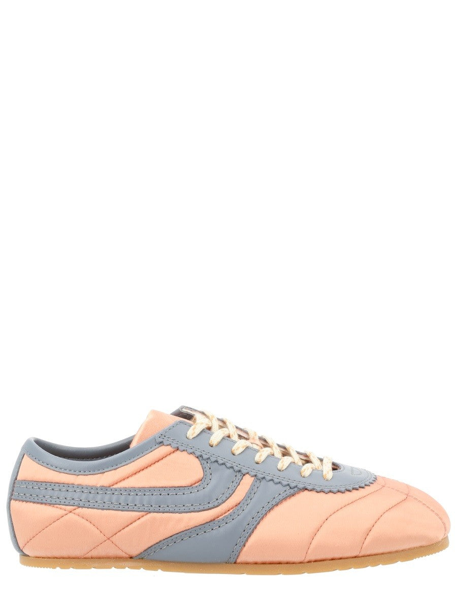 Dries Van Noten Women's Satin Sneaker Blue