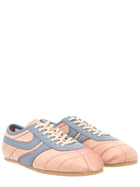 Dries Van Noten Women's Satin Sneaker Blue, view 2